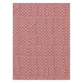 かわいいかわいいピンクピッグ&ピグレットパターンベクトルアート テーブルクロス (正面)