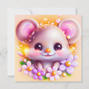 かわいいかわいいピンクマウス シーズンカード