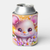 かわいいかわいいピンクマウス 缶クーラー (缶正面)