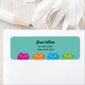 かわいいかわいいピンク差出人住所 ラベル (インサイチュ)