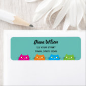 かわいいかわいいピンク差出人住所 ラベル (インサイチュ)