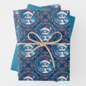 かわいいかわいいフェスティバルベアーマンダラジオダイヤモンドタイル ラッピングペーパーシート (インサイチュ)