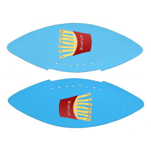 かわいいかわいいフライドファストフード漫画イラストレーション アメリカンフットボール (パネル)