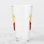 かわいいかわいいフライドファストフード漫画イラストレーション タンブラーグラス (左)