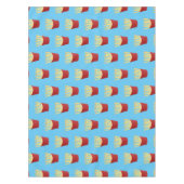 かわいいかわいいフライドファストフード漫画イラストレーション テーブルクロス (正面)