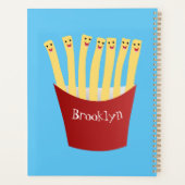 かわいいかわいいフライドファストフード漫画イラストレーション プランナー手帳 (裏面)