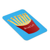 かわいいかわいいフライドファストフード漫画イラストレーション マグネット (右側)