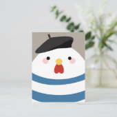かわいいかわいいフランスのズへイラストレーションはがき ポストカード (スタンド正面)