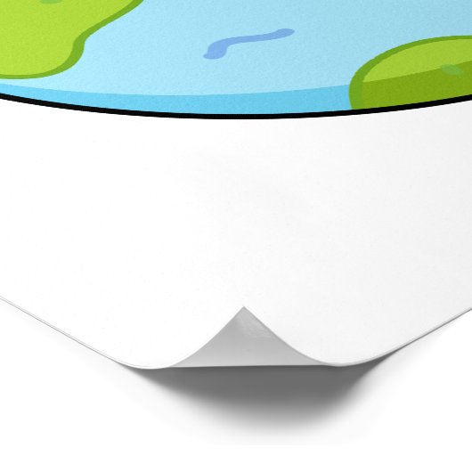 かわいいかわいいプラネットアース ポスター (角)