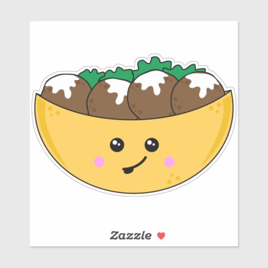 かわいいかわいいベジタリアンファラフェインピッタパン食 シール (シート)