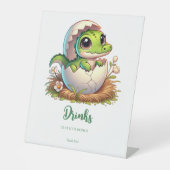 かわいいかわいいベビーアリゲーターハッチドリンク 台座サイン (正面)