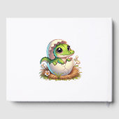 かわいいかわいいベビーアリゲーターハッチベビーシャワー ゲストブック (裏面)