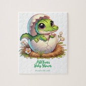 かわいいかわいいベビーアリゲーターハッチベビーシャワー ジグソーパズル (縦)