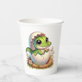 かわいいかわいいベビーアリゲーターハッチベビーシャワー 紙コップ (正面)