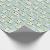 かわいいかわいいベビー羊 ラッピングペーパー (角)