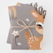 かわいいかわいいベビー鹿 ラッピングペーパーシート (インサイチュ)