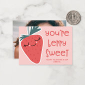 かわいいかわいいベリースイートクラスルームのバレンタイン写真 ノートカード (正面/裏面インサイチュ)