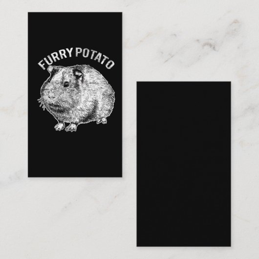 かわいいかわいいペット，モルモットの愛人 名刺 (正面/裏面)