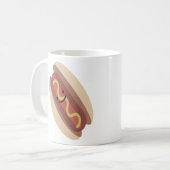 かわいいかわいいホットドッグ コーヒーマグカップ (正面左)