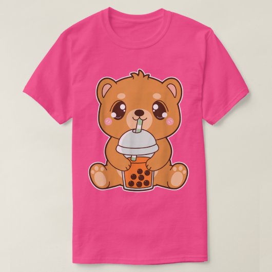 かわいいかわいいボバグリズリーベアータイアイスバブル梨 Tシャツ (デザイン正面)