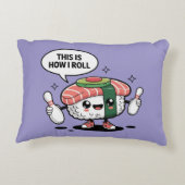 かわいいかわいいボーリングピン付き寿司 アクセントクッション (裏面)