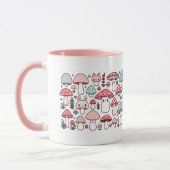 かわいいかわいいマッシュルームマグカップ マグカップ (左)