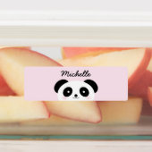 かわいいかわいいマンガパンダ熊パーソナライズされた子 ラベル (貼付)