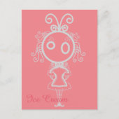 かわいいかわいいマンガール ポストカード (正面)