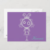 かわいいかわいいマンガール ポストカード (正面/裏面)