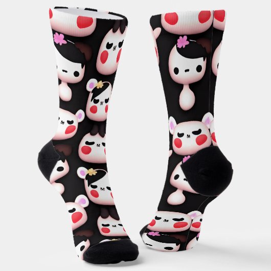 かわいいかわいいマンガ牛ソックス ソックス (傾斜あり)