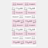 かわいいかわいいマンガ猫パーソナライズされた子 ラベル (シート)