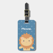 かわいいかわいいマンガ獅子の男の子 ラゲッジタグ (正面縦)