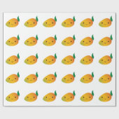 かわいいかわいいマンゴ ラッピングペーパー (フラット)