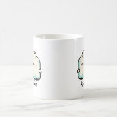 かわいいかわいいマーシュマロクブルコーヒーマグ コーヒーマグカップ (中央)