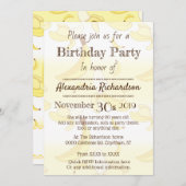 かわいいかわいいモンキーバナナ 招待状 (正面/裏面)