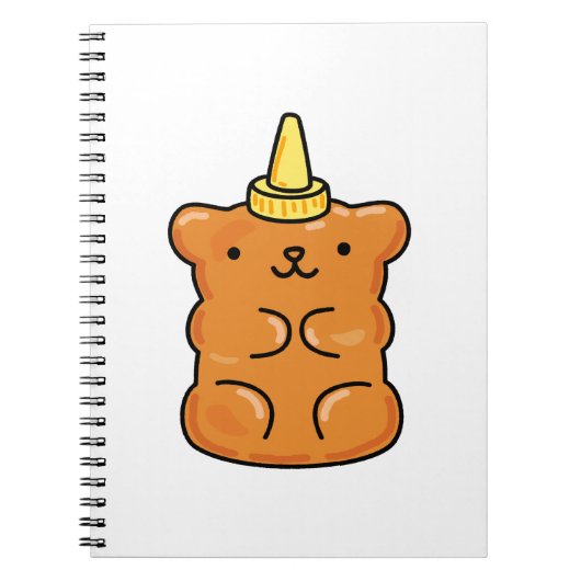 かわいいかわいいユニコーングミベア ノートブック (正面)