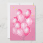 かわいいかわいいユニコーン誕生日招待状 招待状 (裏面)