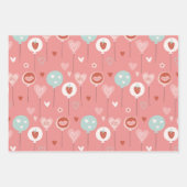 かわいいかわいいラブリップ ラッピングペーパーシート (正面3)