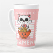 かわいいかわいいラーメン カフェラテマグ (左アングル)