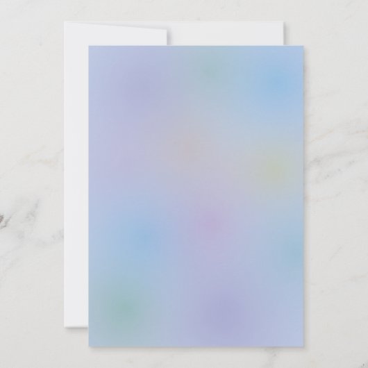 かわいいかわいいリトルサンシャインベビーファースト誕生日 招待状 (裏面)