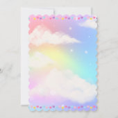 かわいいかわいいリトルラムベビーシャワー 招待状 (裏面)