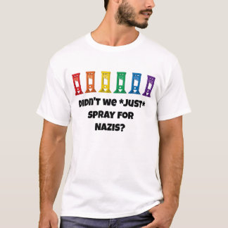 かわいいかわいいレインボーギロチンアーミーホワイトTシャツ Tシャツ