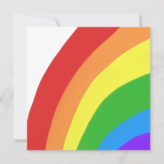 かわいいかわいいレインボークラウドキッズハッピーバースデー カード (裏面)