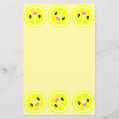 かわいいかわいいレモンレ縁どモネード文房具紙 (正面)