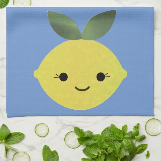 かわいいかわいいレモン キッチンタオル (折り畳み)