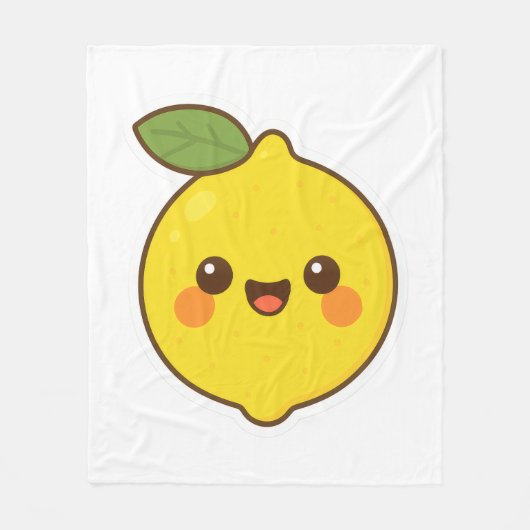 かわいいかわいいレモン フリースブランケット (正面)