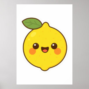 かわいいかわいいレモン ポスター