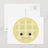 かわいいかわいいワッフル ポストカード (正面/裏面)