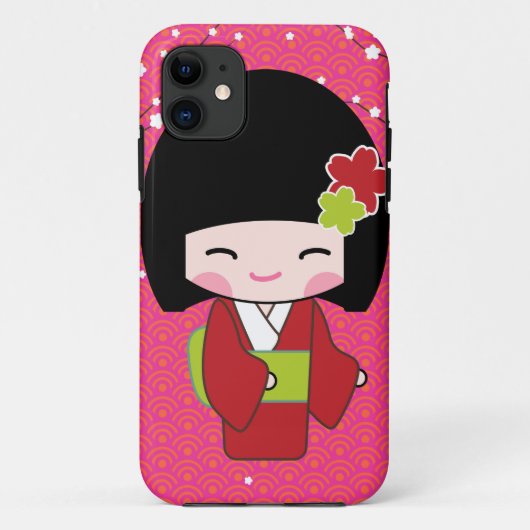 かわいいかわいい人形iPhone 11ケース Case-Mate iPhoneケース (裏面)