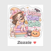 かわいいかわいい先生の魔女のハロウィン シール (シート)
